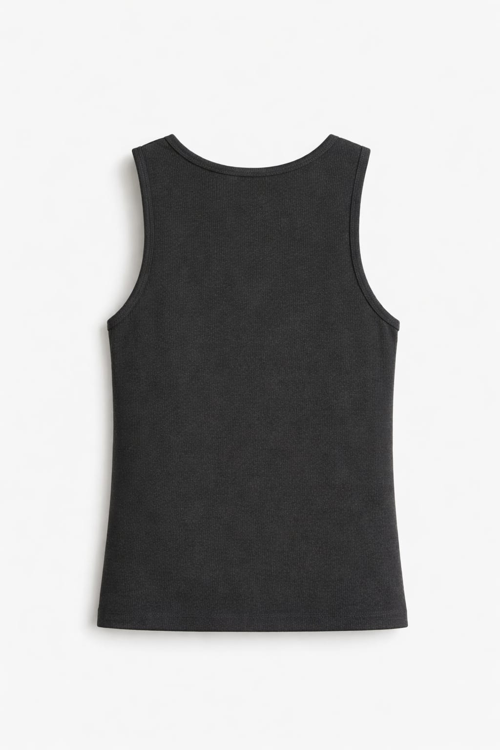 EdgeXSaww Ribbed Slim Fit Vest Black