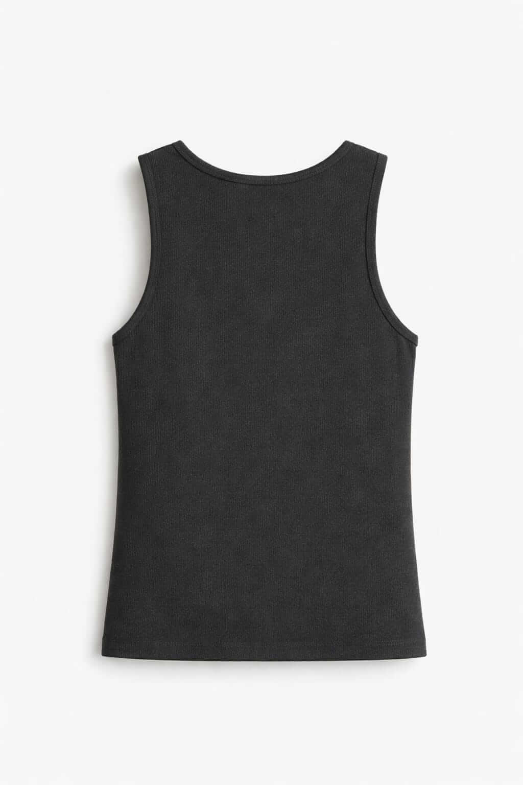 Edge Drift Ribbed Slim Fit Vest Black